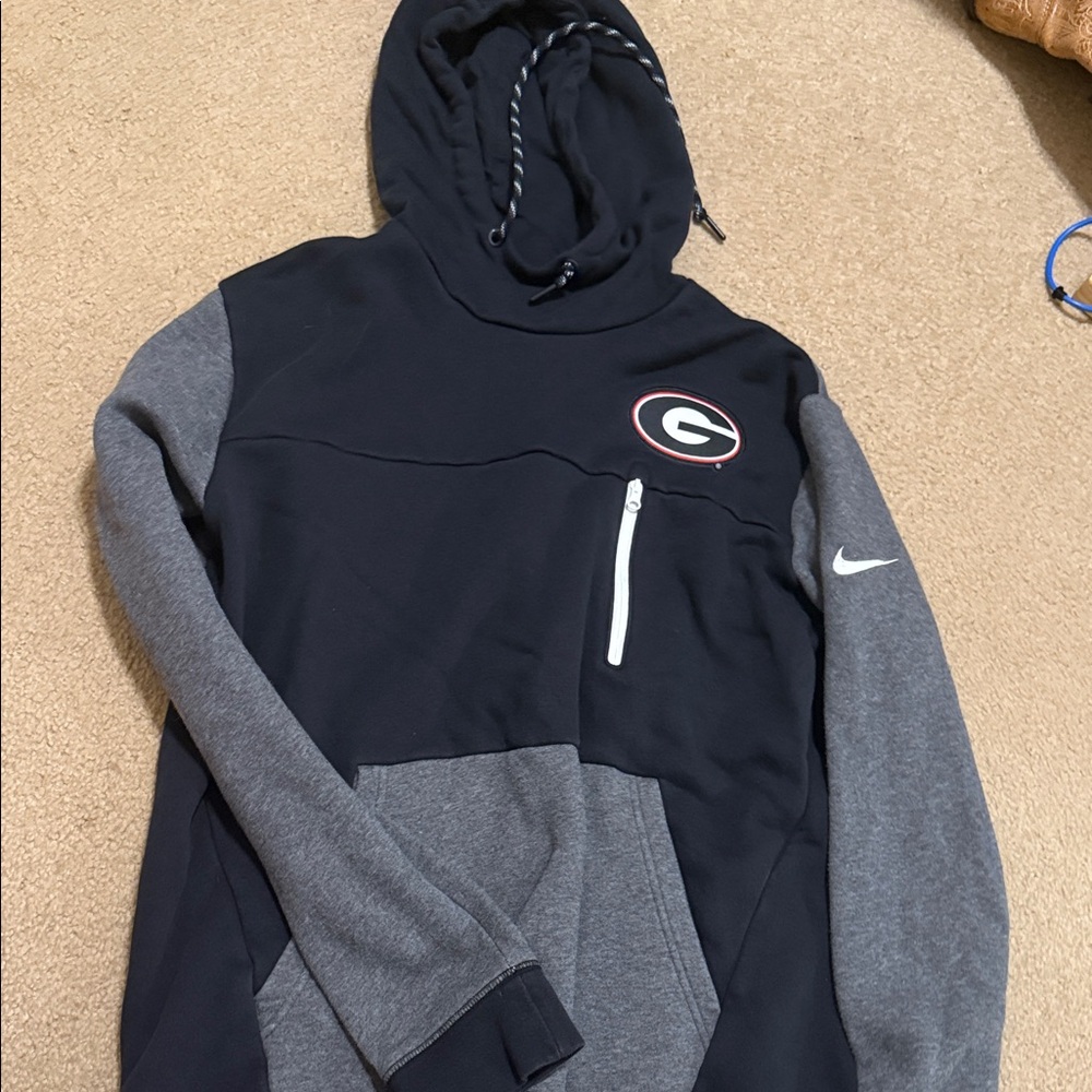 Nike Black and Gray Pullover with Logo